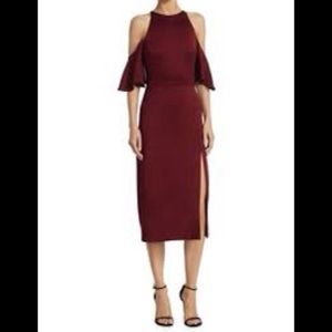 CUSHNIE Mona Knit Midi Dress Sz 0